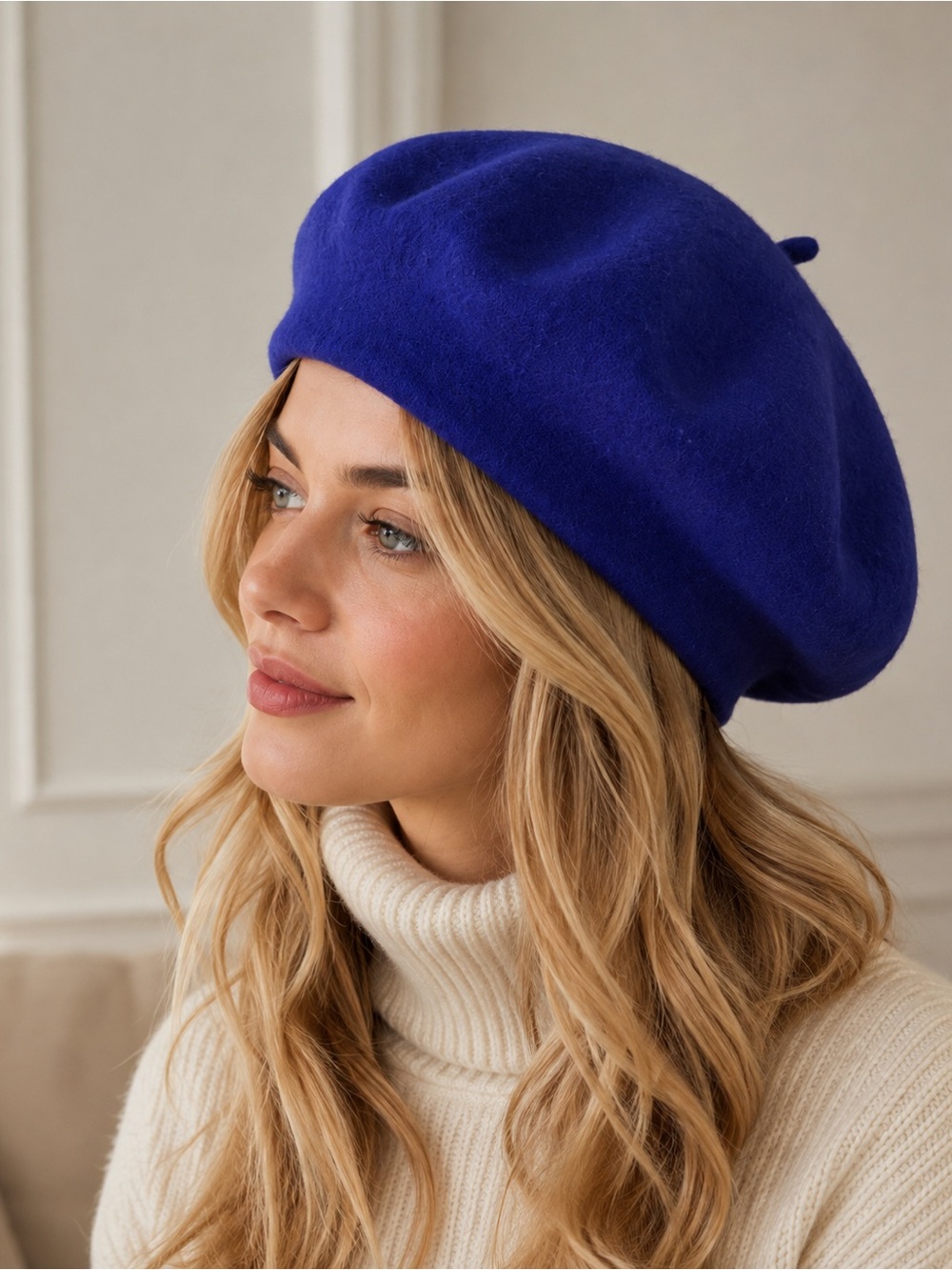 Le Beret Français  Navy Blue Wool Beret